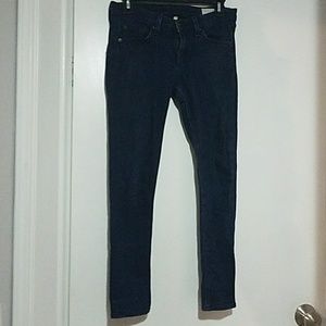 Rag and bone skinny capri jeans,  dark blue